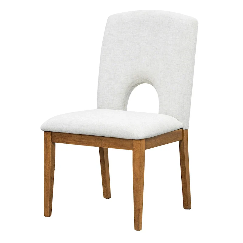 Modern Style 5-Piece Extendable Round Dining Table Set with Removable Leaf and Upholstered Dining Chairs