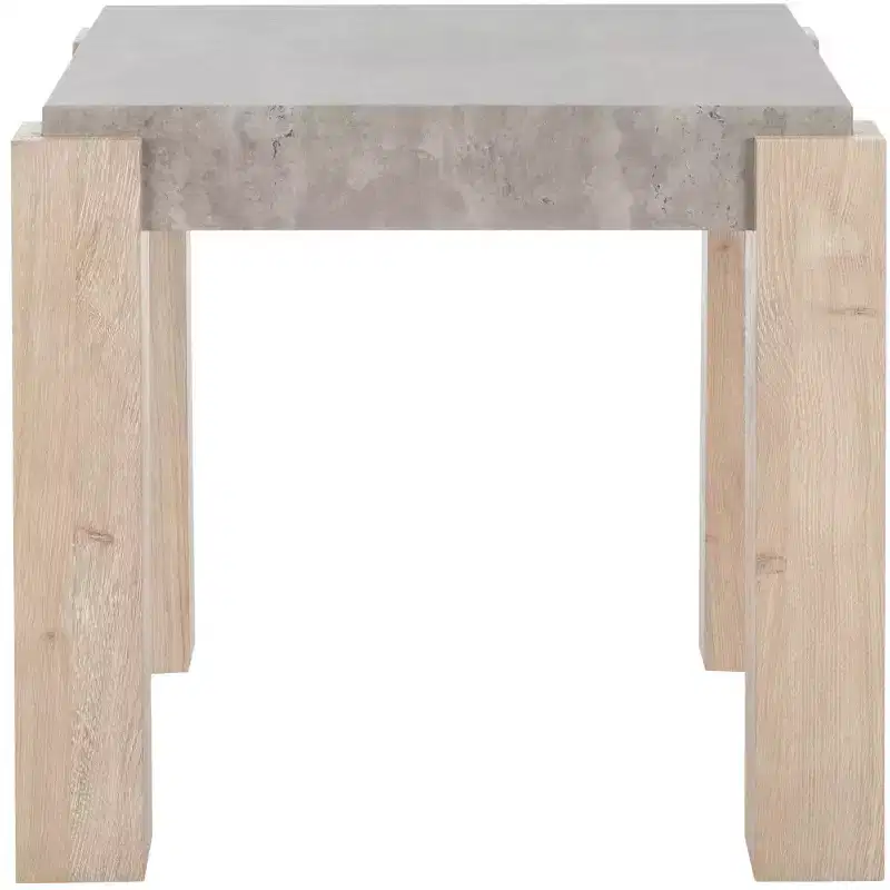Coromio End Table - ACC7005A - Light Grey/Natural - Safavieh