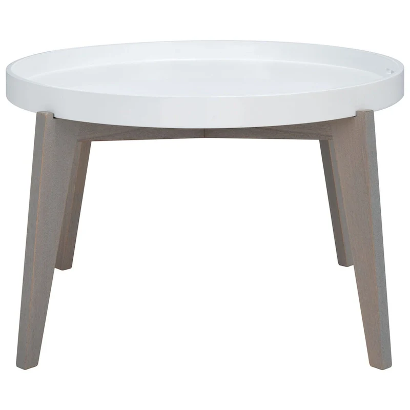 White/Grey Lacquer End Table for 1 – 32