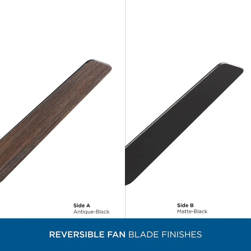 Byars 54 in. Integrated LED Indoor Matte Black Mid-Century Modern Ceiling Fan with Light Kit and Remote Control - Medium