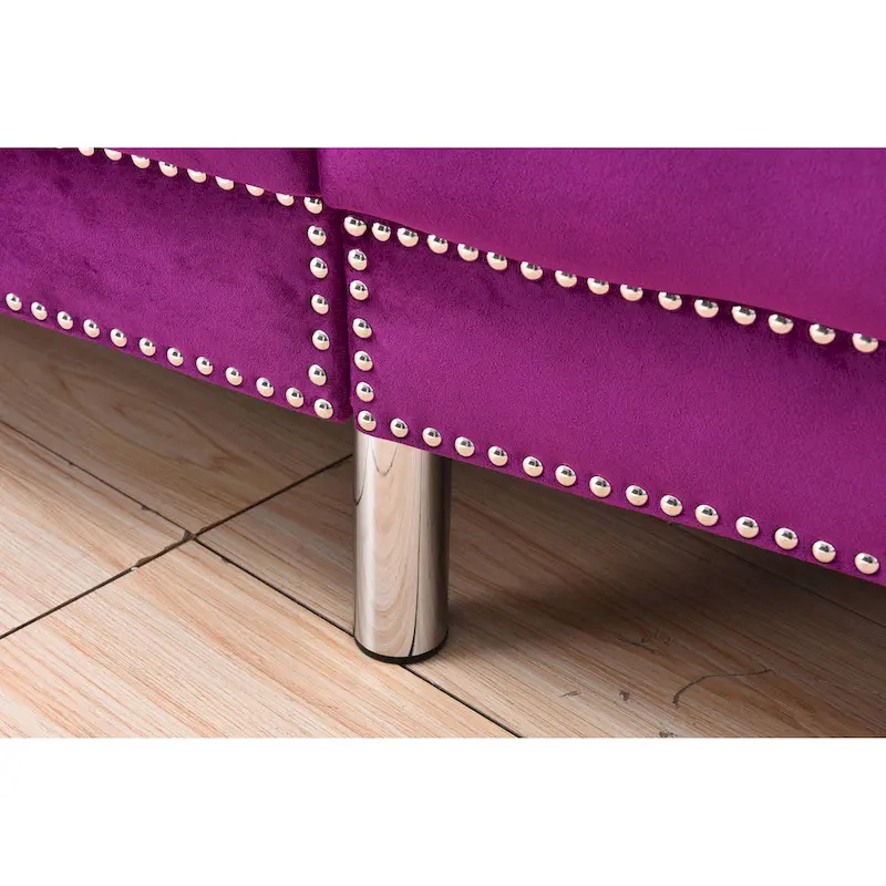 Legend Furniture Covertible Velvet Sofa Bed Sleeper