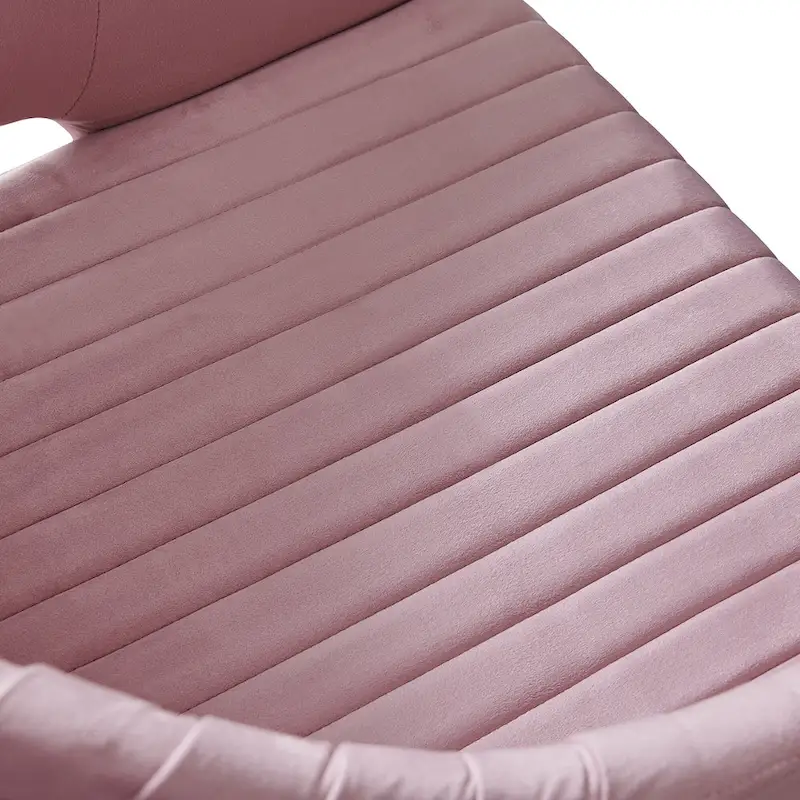 Modern Gold Office Chair Velvet Task Chair Swivel Height Adjustable Computer Chair