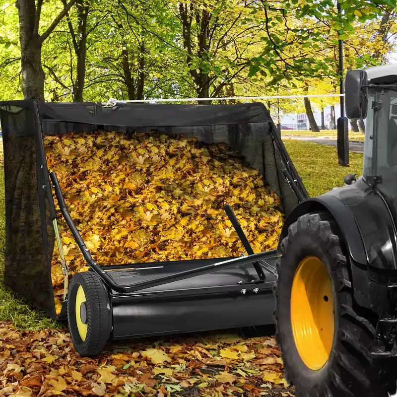 50 Inch Lawn Sweeper Tow Behind with Adjustable Height