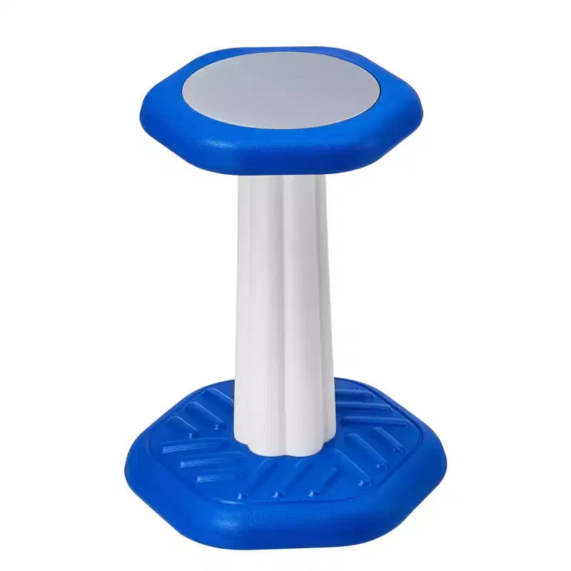 VEVOR Kids Wobble Chair, Active Chair with Sponge Cushion, Wobble Stool Improves Focus, Posture and Calm Children, Age 7-14, Blue