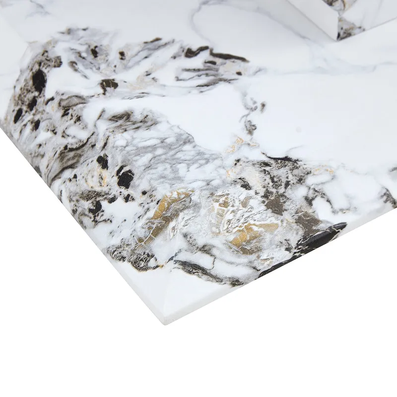 Modern and simple rectangular glass console table