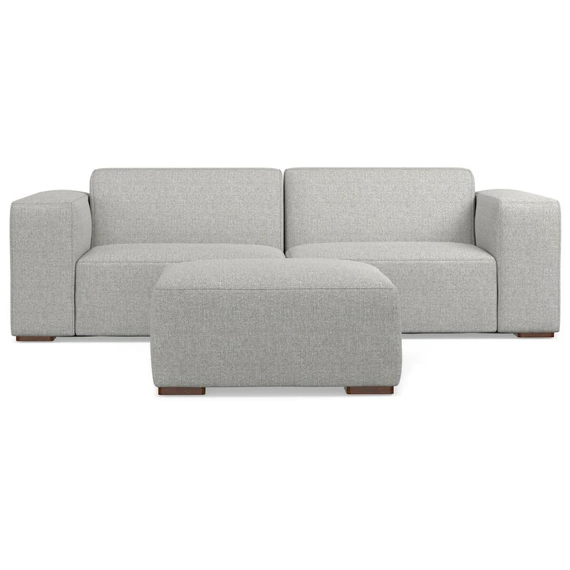 WYNDENHALL Biggs 2-Seater Modular Sofa and Ottoman Set