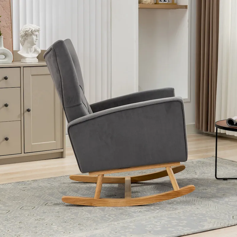 Tufted Rocking Chair Single Sofa Accent Rocker