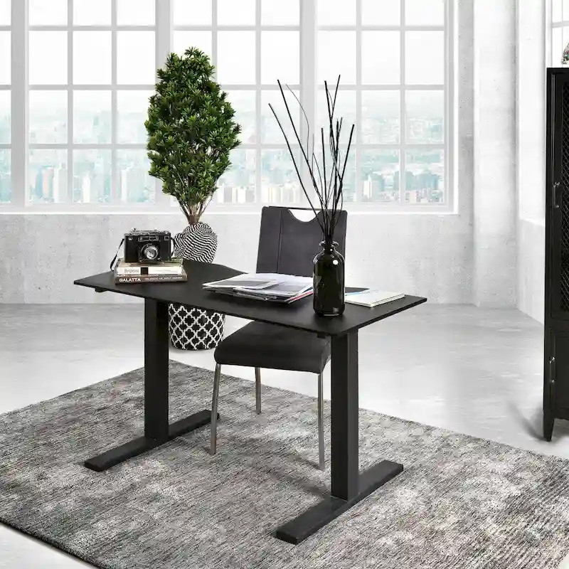 Furniture of America Hix Industrial Adjustable Standing Desk
