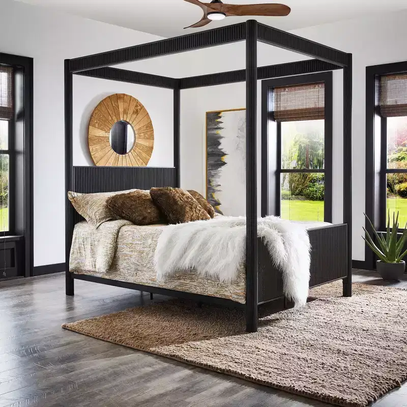 Shirley Queen Bed - Black - iNSPIRE Q