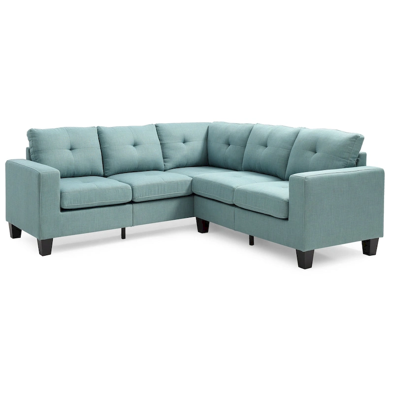 Newbury Twill Fabric Sectional Sofa