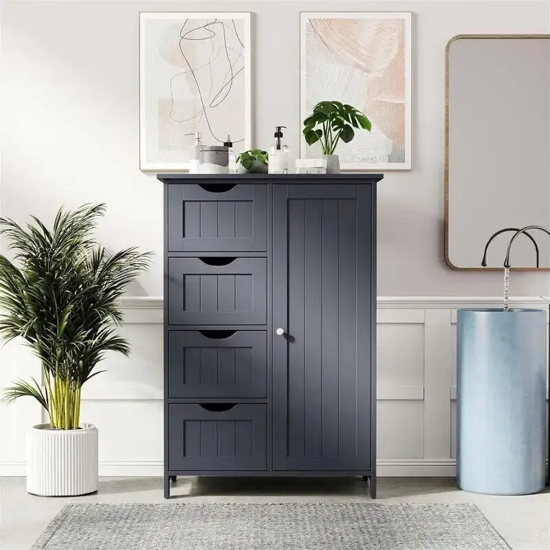 Bathroom Floor Cabinet - 11.8D x 21.7W x 32.5H