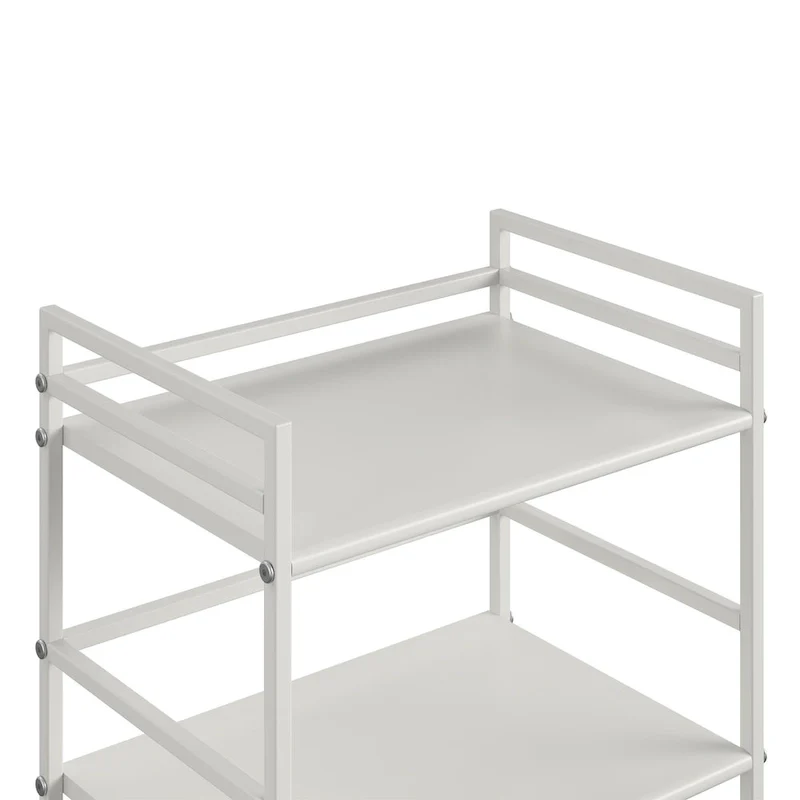 Avenue Greene Emerald 3 Shelf Metal Rolling Utility Cart