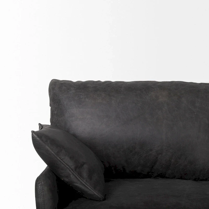 Cochrane II Brown Genuine Leather Sofa - 82.0L x 33.0W x 32.3H