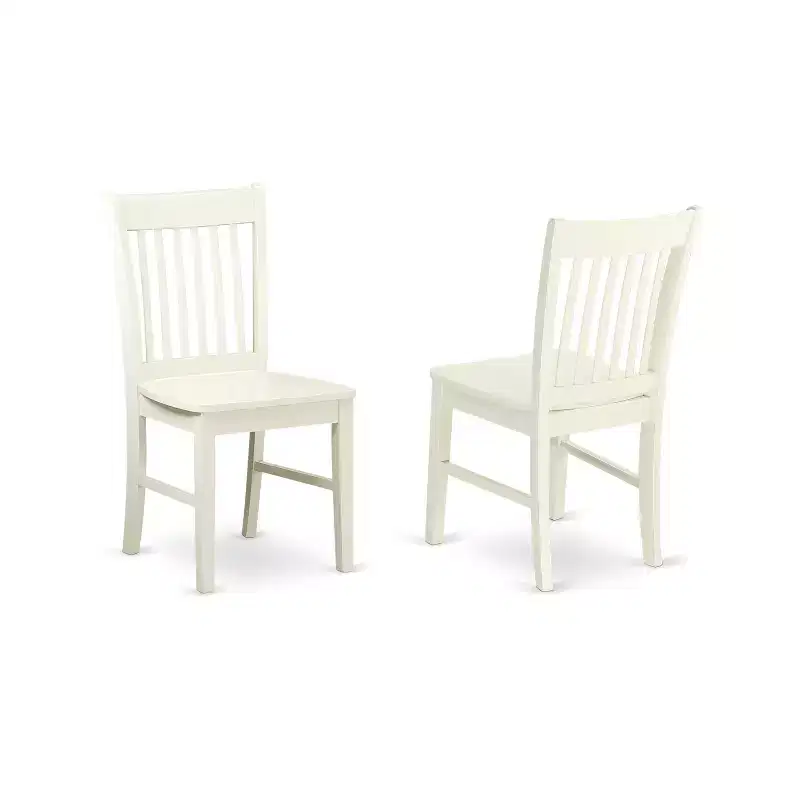 HomeStock 5 Piece Linen White Dining Table Set