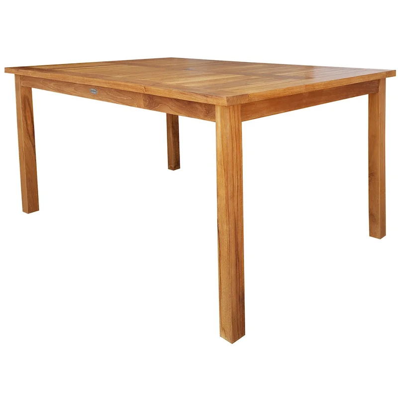 Chic Teak Antigua Rectangular Teak Wood Bistro Counter Table, 63 x 35 inch (table only)
