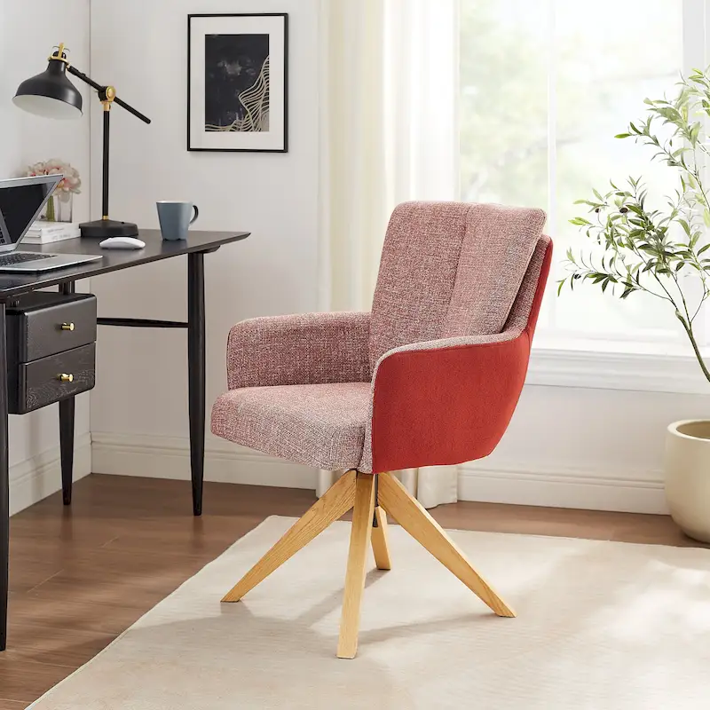 Art Leon Mid-century Modern Swivel Home Office Desk Chair