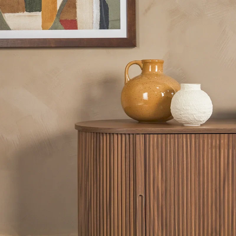 Middlebrook Designs Modern Reeded 70-inch Fireplace TV Stand