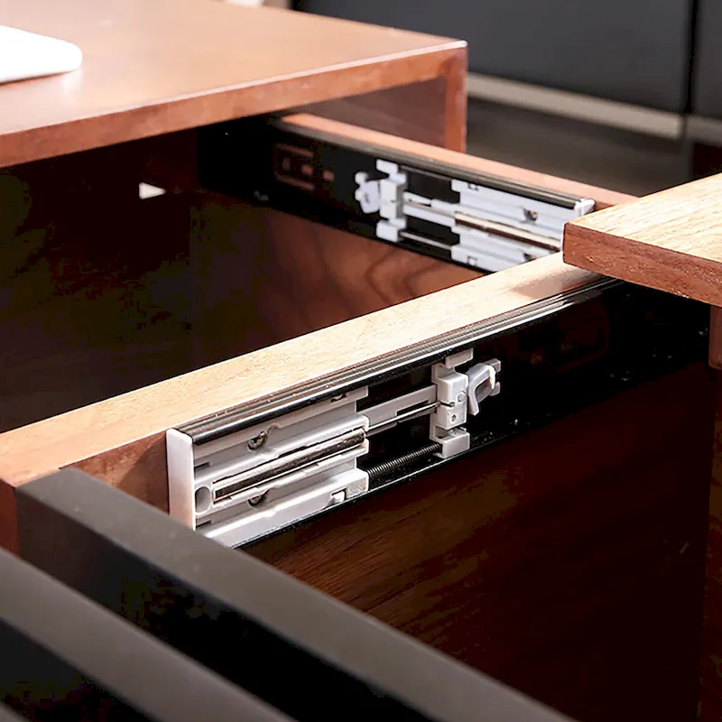 Mid-Century Modern Square Coffee Table Walnut Wood Finish Living Room Table