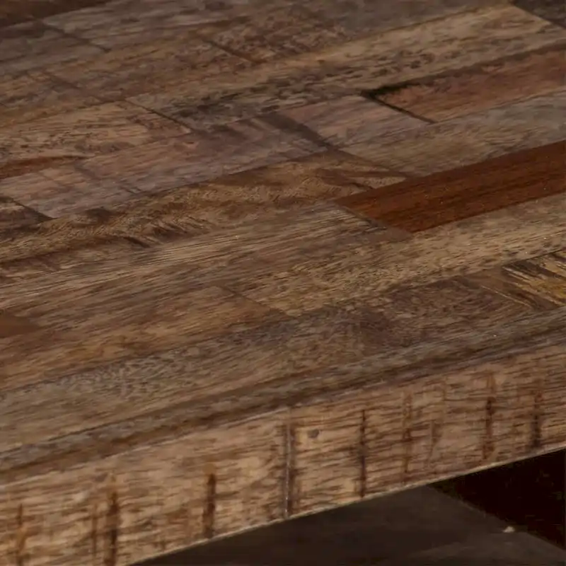 Multi-Tone Solid Mango Wood TV Stand with Drawers & Cabinet – Single