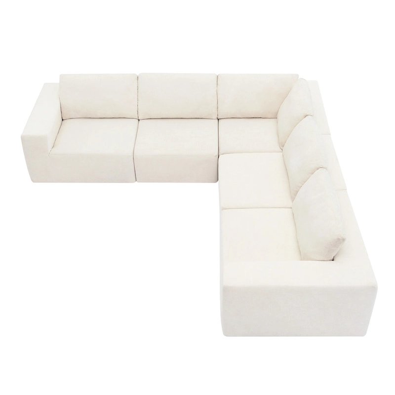 Modular Sectional Sofa, L Shaped Sectional Couch, Cloud Couch Set