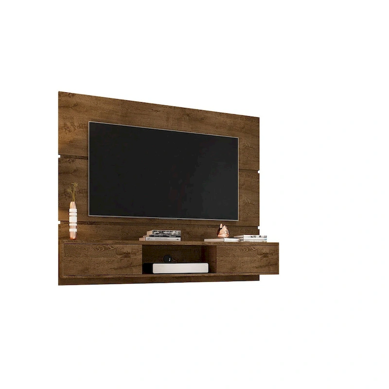 Vernon Mid Century Modern Wood 62.99 In. Floating Living Room Entertainment Furniture