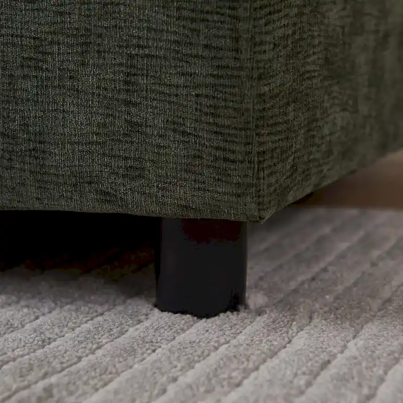 Chenille Upholstered Armless Modular Sectional Sofa, Free Combination