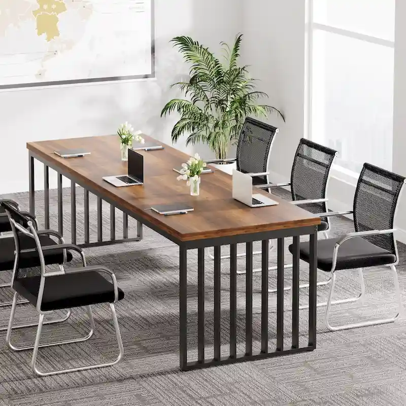 6.5ft Rectangular Conference Meeting Table for Home Office