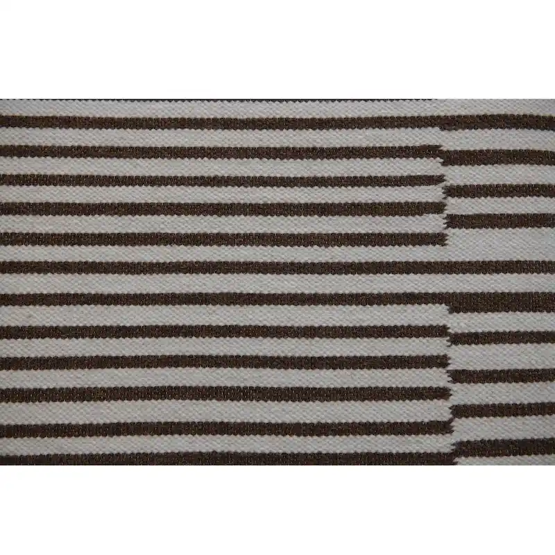 Wool Kilim Upholstered Coffee Table Ottoman