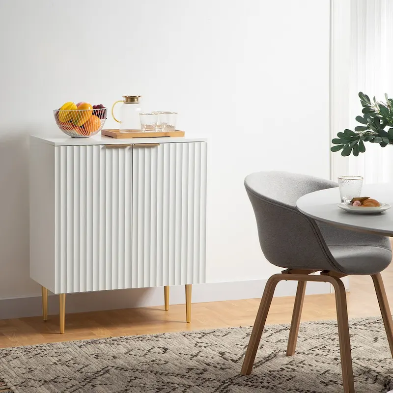 SICOTAS Sideboard Buffet Cabinet Set of 2 with Adjustable Shelves - N/A