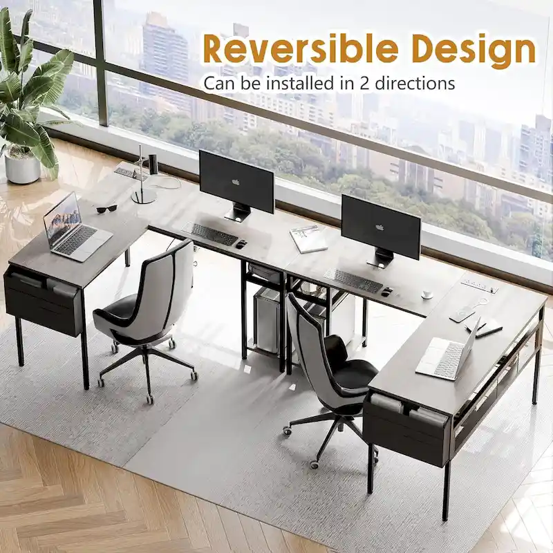 Futzca L Shaped Home Office Desk