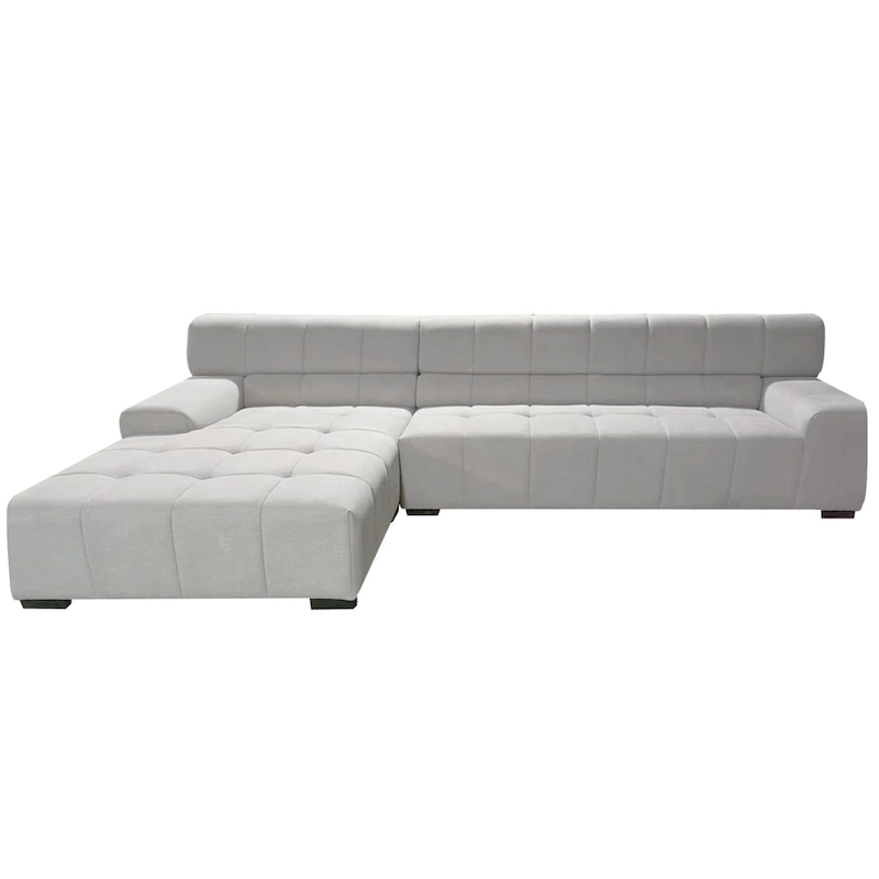 Williamspace Modern Glam LargeUpholstered Sectional Sofa L-shape With Chaise Living Room