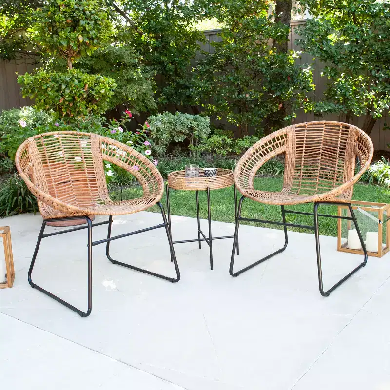 Alandhra Indoor/Outdoor Bistro - Set of 3 - Natural - SEI