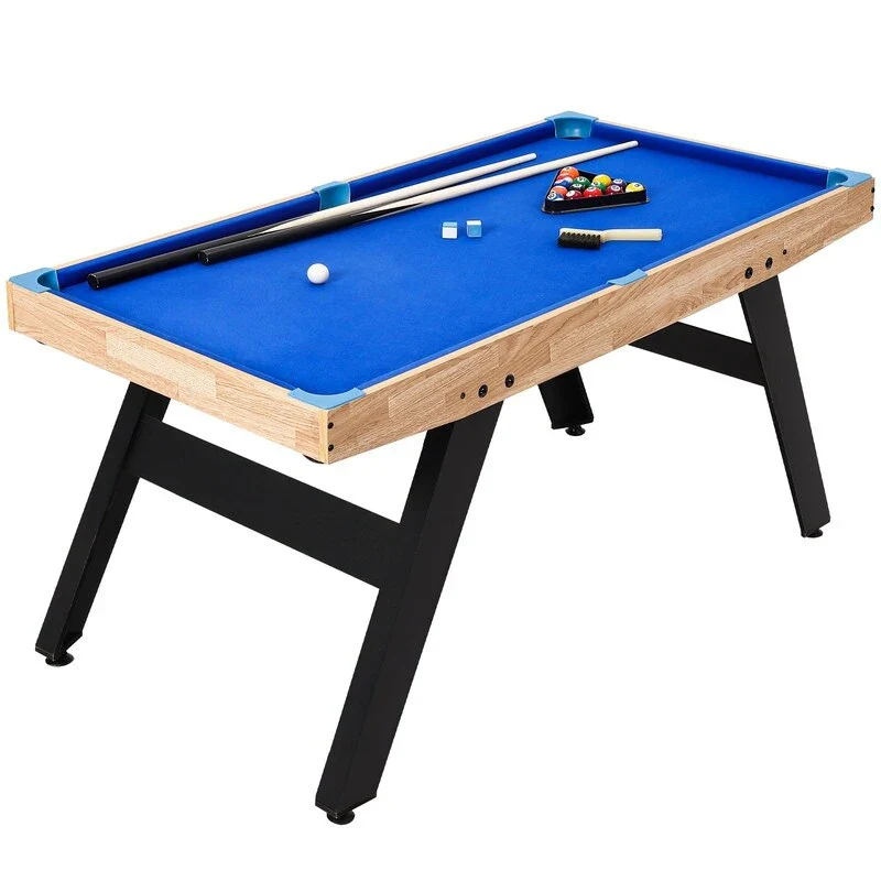 48x24 Portable Billiards Pool Table with Cue Sticks, Balls & Triangle Rack