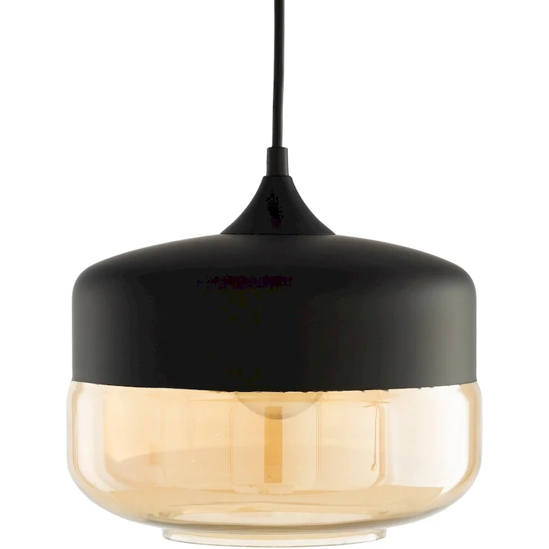Artistic Weavers Dakota Modern Black Cylinder 1-Light Pendant