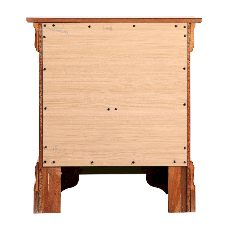 2-Drawer Wooden Nightstand – White / Grey / Beige / Teal / Black / Oak & More, Traditional Style, Single