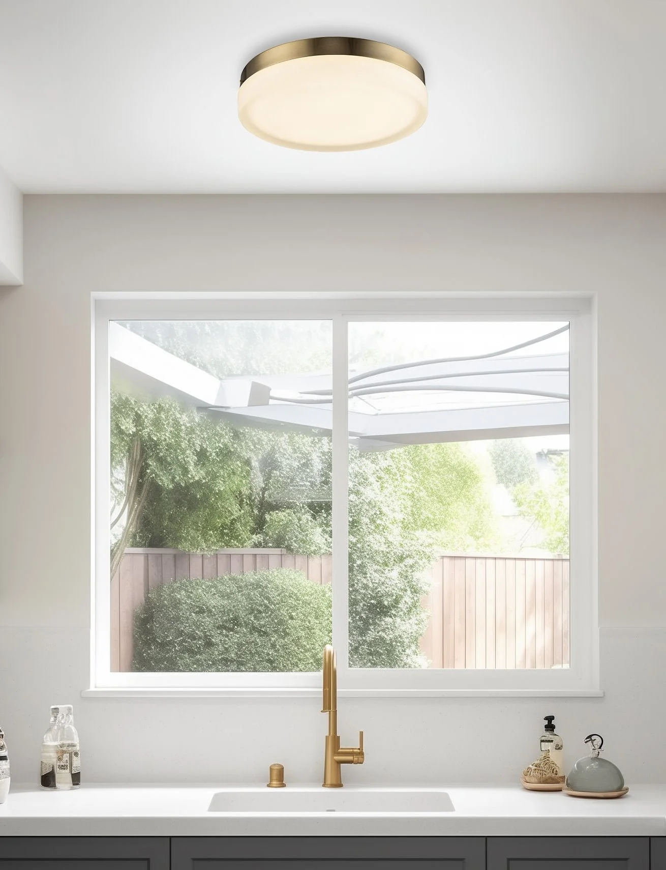 Luna 11 Modern Integrated 25W LED (250W eq.) Flush Mount Ceiling Light