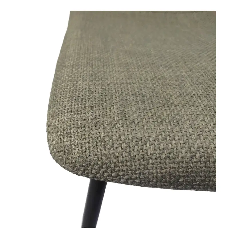 4 Piece Dining Chair Set Modern Kitchen Chairs with Black Metal Legs