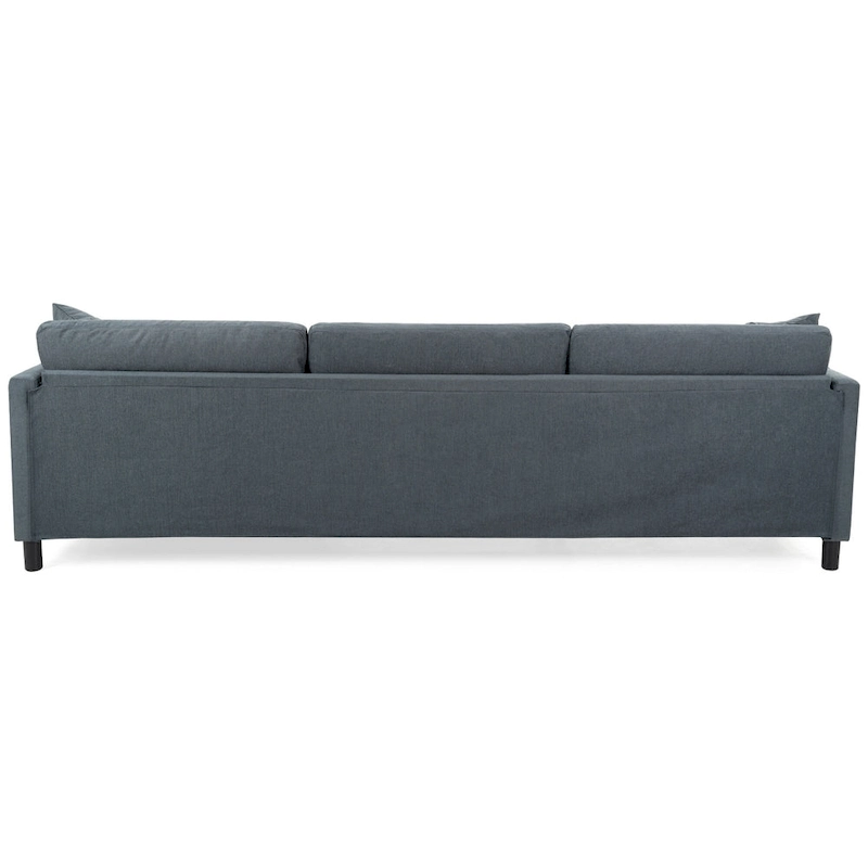 107.87 Removable Cushion 4-Seat Sectional Sofa with Movable Ottoman