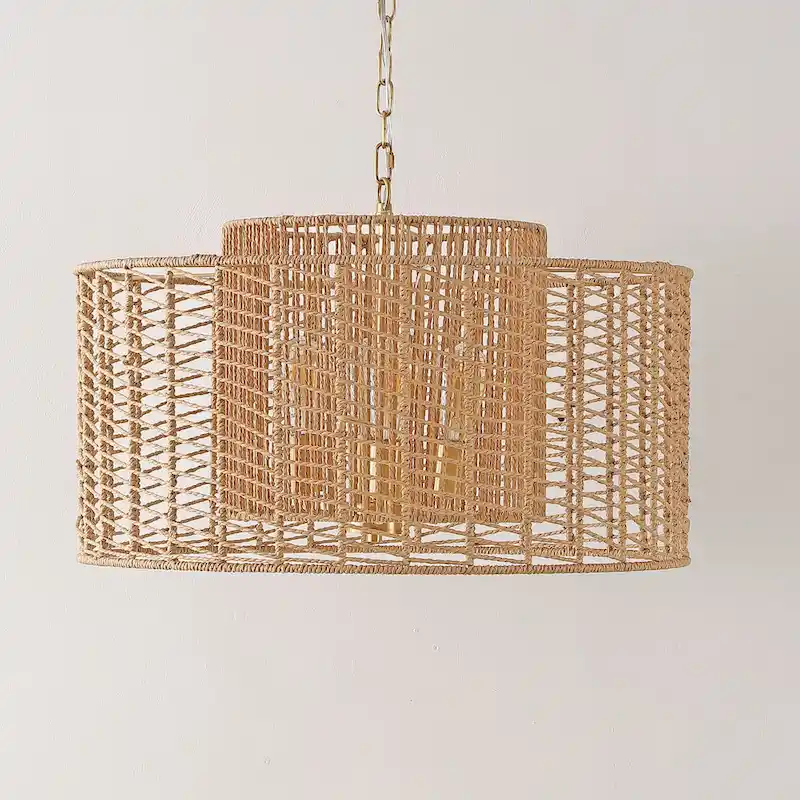 SAFAVIEH Lighting Jolanda Extendable Pendant - 25 In. W x 25 In. D x 20-79 In. H - 25Wx25Dx79H