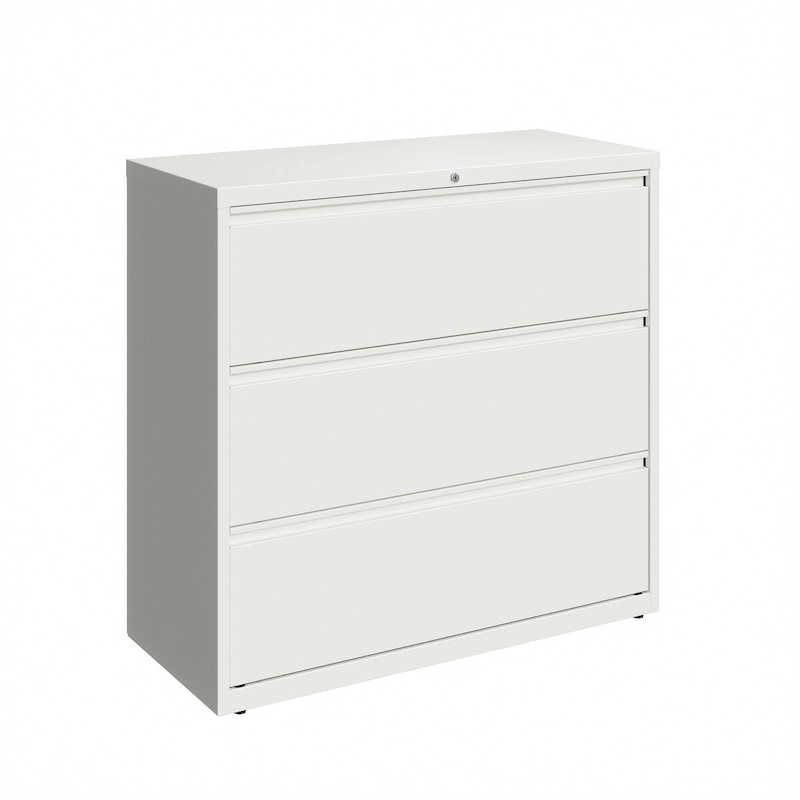 Hirsh 42-in Wide HL10000 Series 3 Drawer Lateral File Cabinet, White