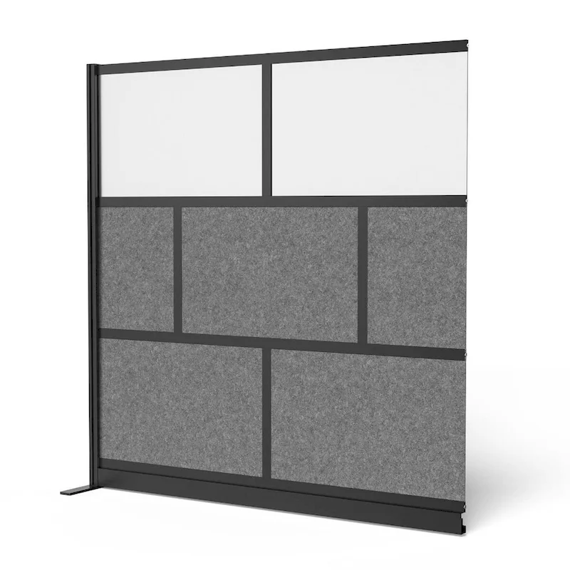 Modular Wall Room Divider System - Black Frame - 70  x 70  Add-On Wall