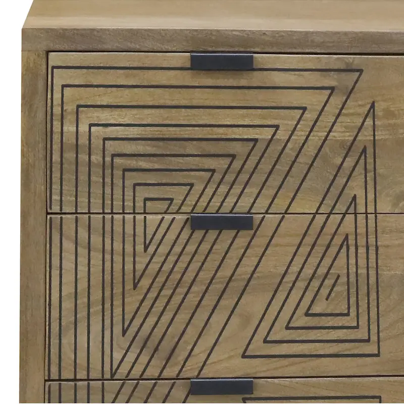 Bidi Mid-Century Modern 4-Drawer Mini Chest by Furniture of America