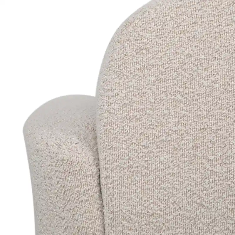 Mokena Textured Boucle Upholstered Swivel Club Chair by Christopher Knight Home