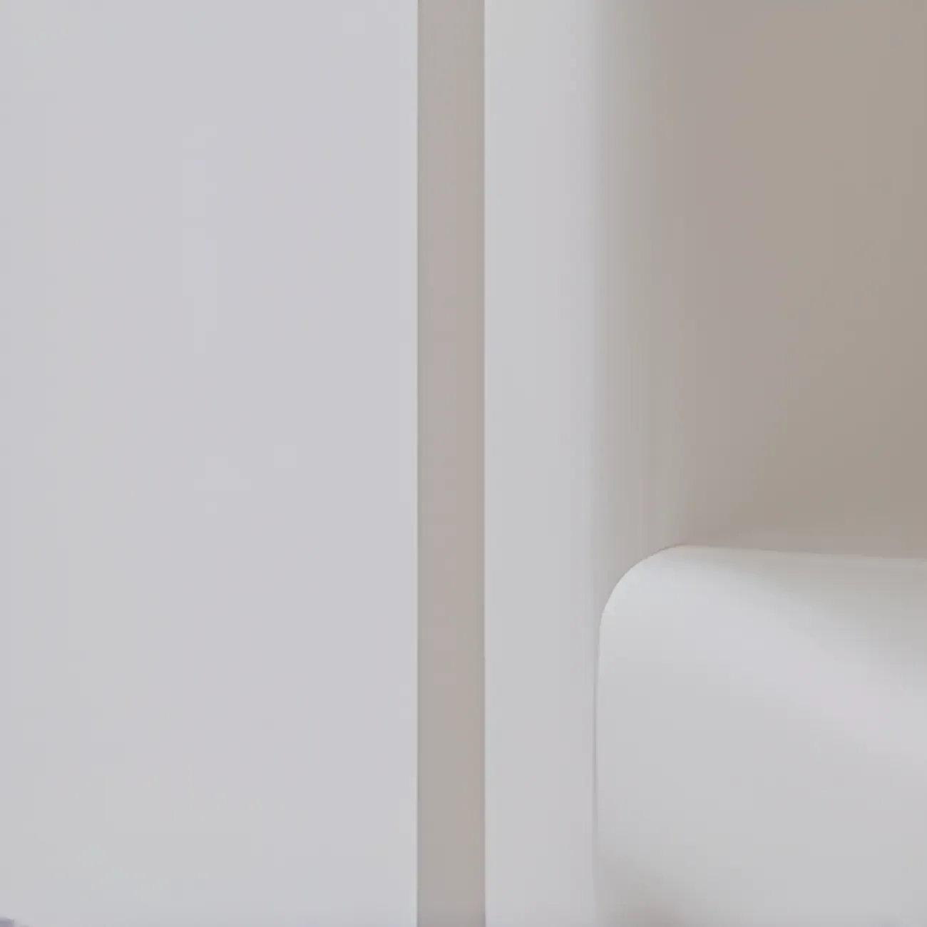 Narrow 6-Shelf White Wooden Bookcase with Cabinet