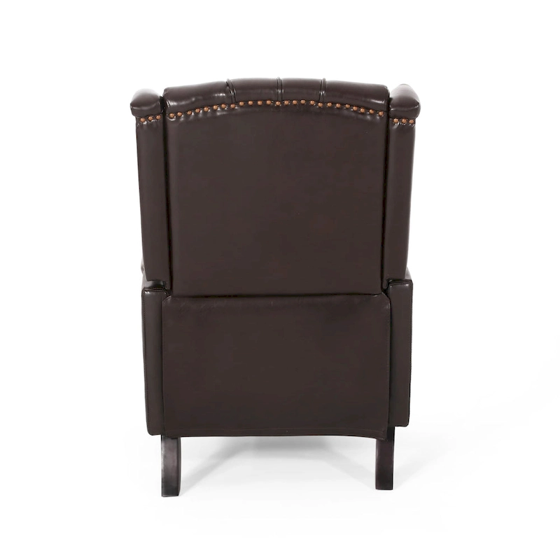 Walter Brown Bonded Leather Recliner Club Chair by Christopher Knight Home