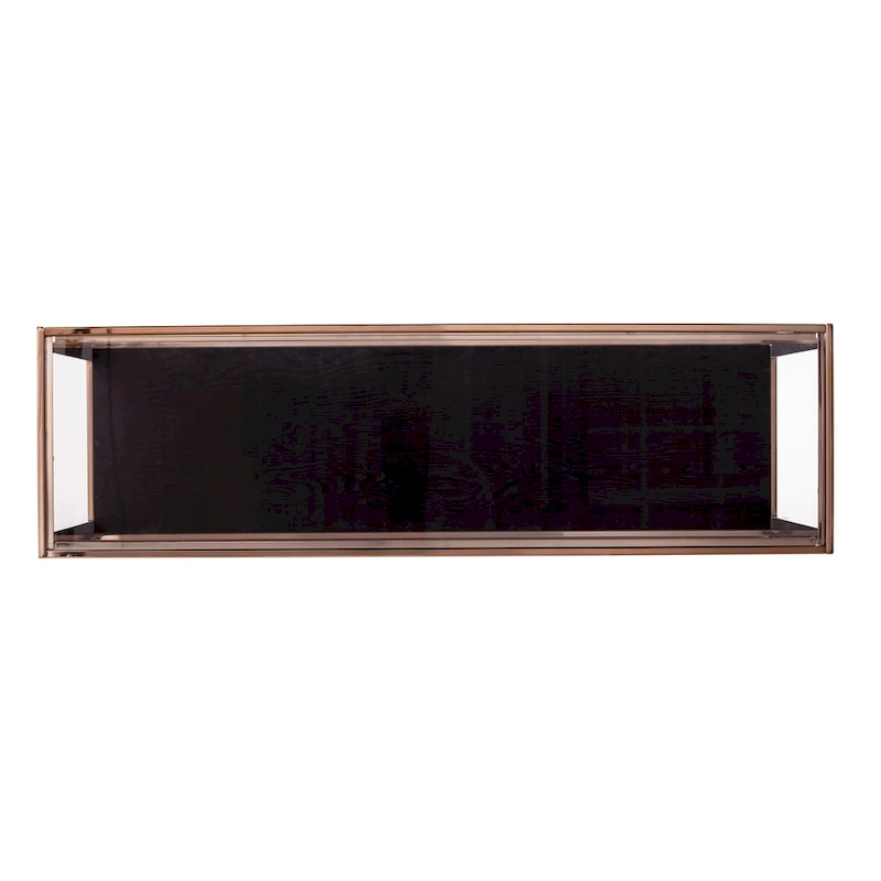 SEI Furniture Luna Modern Champagne Metal Console Table