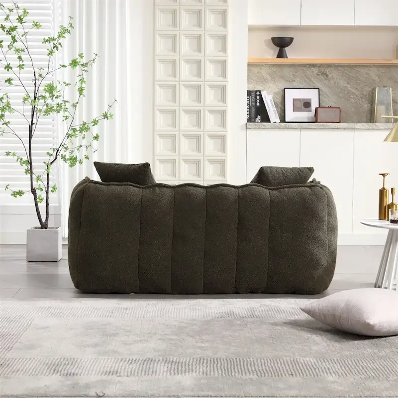 Modern Chenille Recliner Sofa with High Resilience Foam