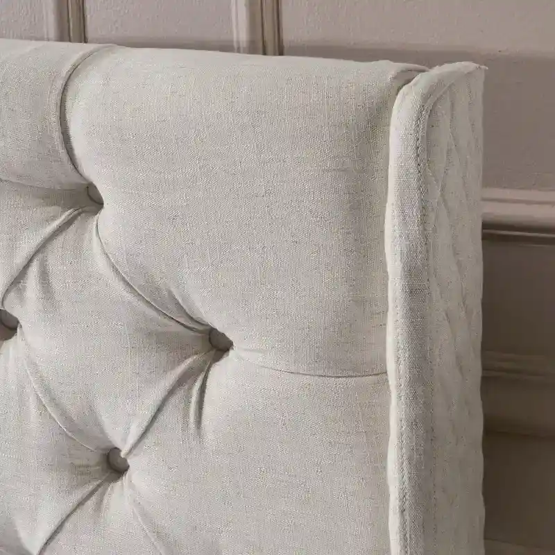 Queen Wingback Headboard - Button Tufted Diamond Stitch