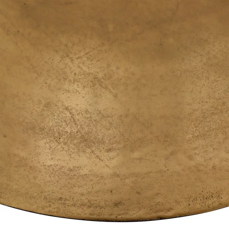 Galena 40 Wide Cast Aluminum Dining Table, Gold