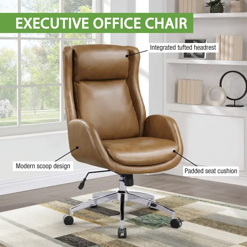 Blanchard Office Chair in Faux Leather